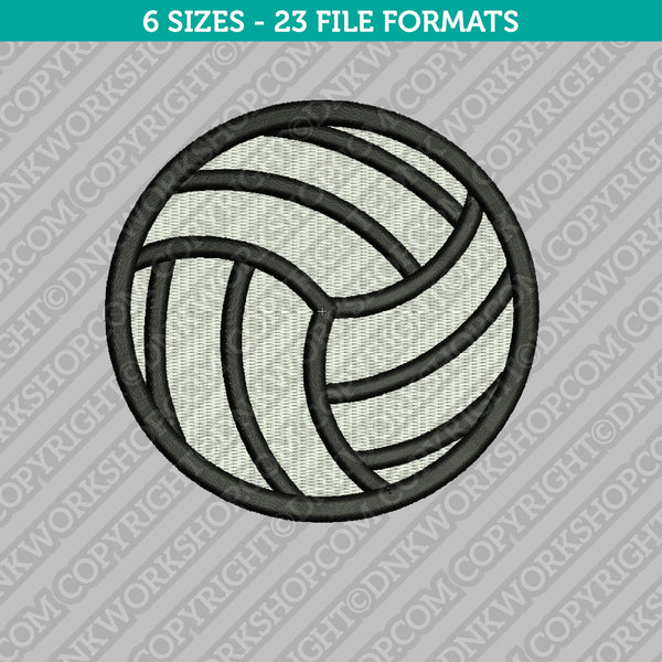 Volleyball Ball Embroidery Design