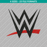 WWE Wrestling Embroidery Design - 6 Sizes - INSTANT DOWNLOAD 