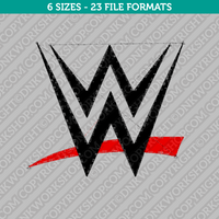 WWE Wrestling Embroidery Design - 6 Sizes - INSTANT DOWNLOAD 