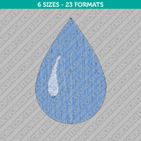 Water Drop Embroidery Design 