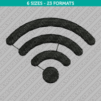 Wi-Fi Symbol Embroidery Design