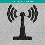 WiFi Symbol Embroidery Design