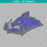 Wild Hog Head Embroidery Design