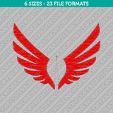 Wing Icon Embroidery Design - 6 Sizes - INSTANT DOWNLOAD