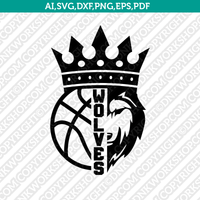 Wolf SVG Basketball Mom Shirt Silhouette Cameo Cricut Cut File Clipart Png Eps Dxf