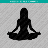 Woman Gymnastic Yoga Contortionist Embroidery Design - 6 Sizes - INSTANT DOWNLOAD