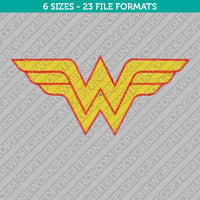 Wonder Woman Machine Embroidery Design - 6 Sizes - INSTANT DOWNLOAD
