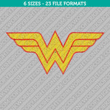 Wonder Woman Machine Embroidery Design - 6 Sizes - INSTANT DOWNLOAD