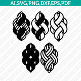 Woven-Swirl-Morocan-Celtic-Earring-Template-SVG-Silhouette-Cameo-Vector-Cricut-Laser-Cut-File-Png-Eps-Dxf