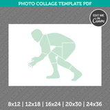 Wrestler Photo Collage Template Canva PDF