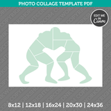 Wrestling Photo Collage Canva PDF