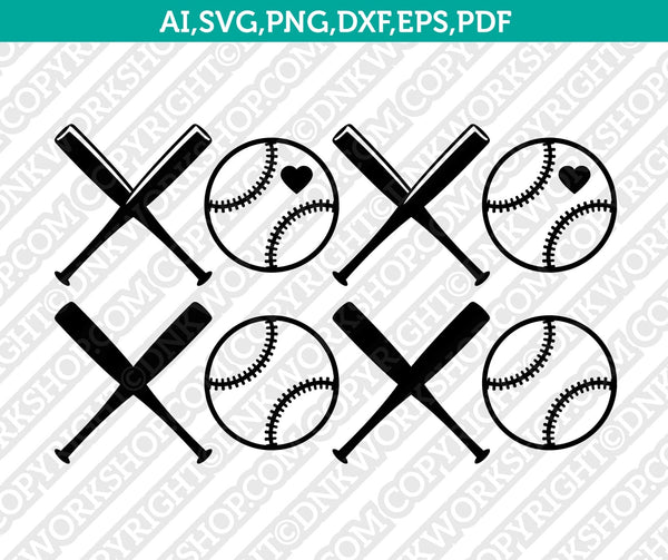 Baseball XO SVG – scribble downloads