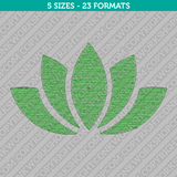 Yoga Lotus Flower Embroidery Design