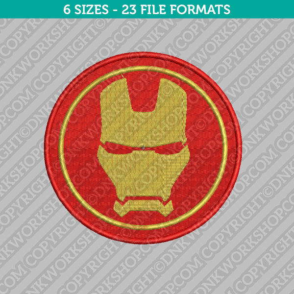 Iron Man Embroidery Design Superhero