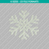 Snowflake Machine Embroidery Design