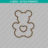 Teddy Bear Embroidery Design