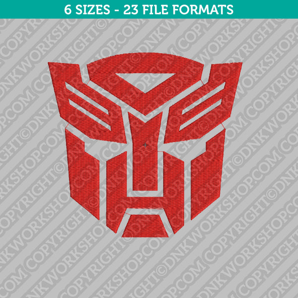 Transformers Autobot Machine Embroidery Design