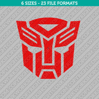 Transformers Autobot Machine Embroidery Design